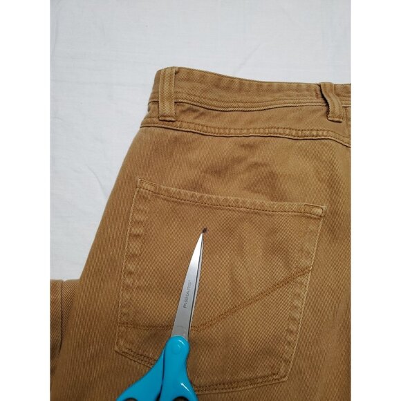 Empyre Relax Baggy Jeans Men’s 32x29 Brown Y2K Skater Pants Embroidered - Picture 15 of 16